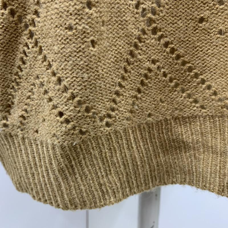 マジェスティックレゴン MAJESTIC LEGON ニット、セーター 長袖 FREE 無地 茶 / ブラウン / レディース USED 古着 中古 10032279