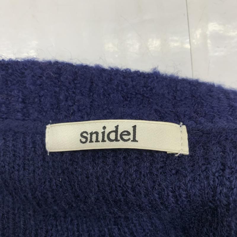 スナイデル SNIDEL ニット、セーター 長袖 FREE 無地 紺 / ネイビー / レディース USED 古着 中古 10032281