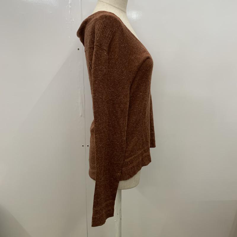 アーバンリサーチ URBAN RESEARCH ニット、セーター 長袖 無地 FREE 無地 茶 / ブラウン / レディース USED 古着 中古 10032375