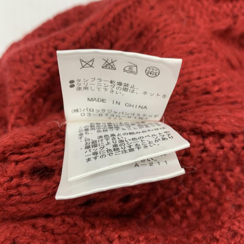 スライ SLY ニット、セーター 長袖 FREE 無地 赤 / レッド / レディース USED 古着 中古 10032378