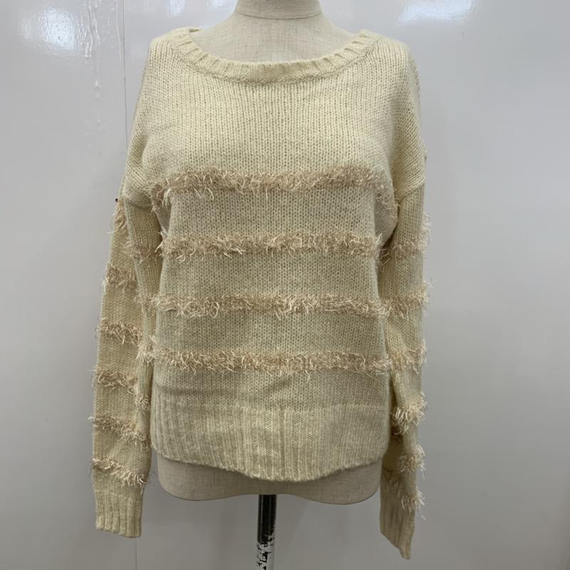 アースミュージックアンドエコロジー earth music&ecology ニット、セーター 長袖 FREE 無地 ベージュ / ベージュ / レディース USED 古着 中古 10032388