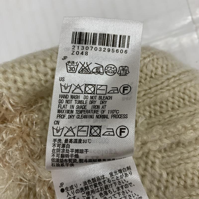 アースミュージックアンドエコロジー earth music&ecology ニット、セーター 長袖 FREE 無地 ベージュ / ベージュ / レディース USED 古着 中古 10032388