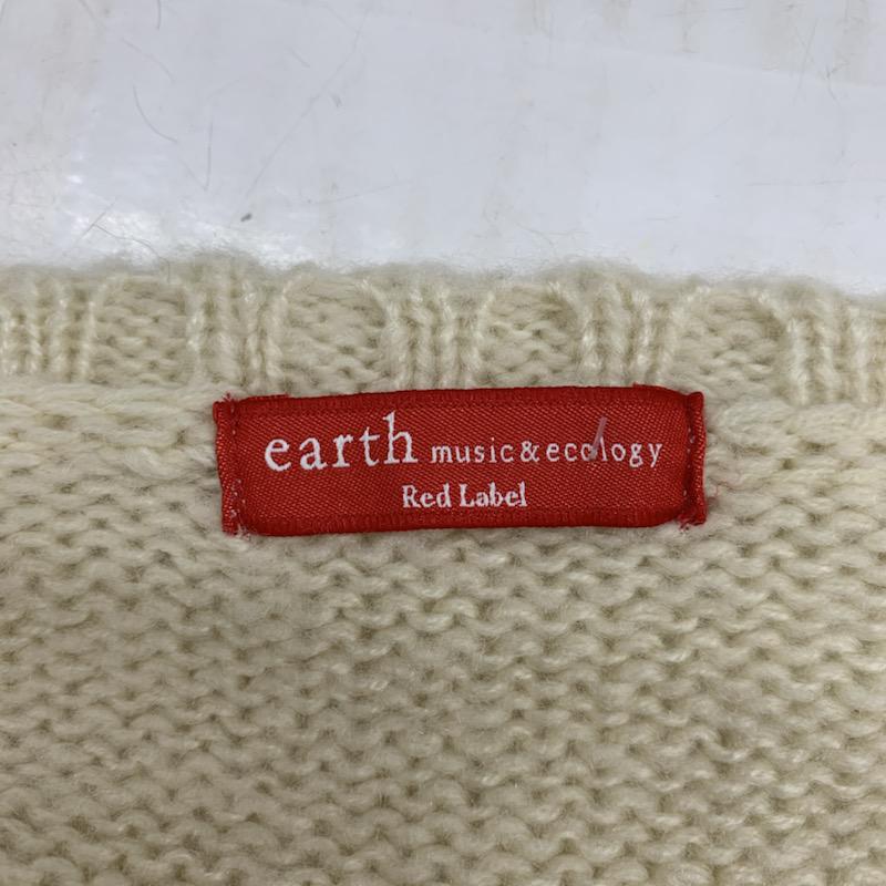 アースミュージックアンドエコロジー earth music&ecology ニット、セーター 長袖 FREE 無地 ベージュ / ベージュ / レディース USED 古着 中古 10032388