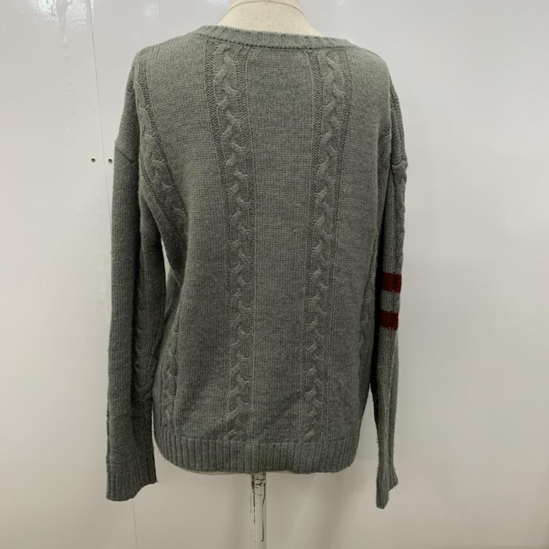 セブンデイズサンデイ SEVENDAYS=SUNDAY ニット、セーター 長袖 M 無地 灰 / グレー / レディース USED 古着 中古 10032394