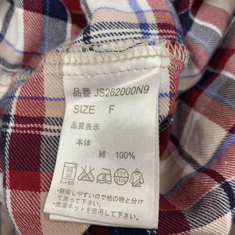 ジーナシス JEANASIS シャツ、ブラウス 長袖 チェックシャツ FREE チェック マルチカラー / マルチカラー / レディース USED 古着 中古 10032399