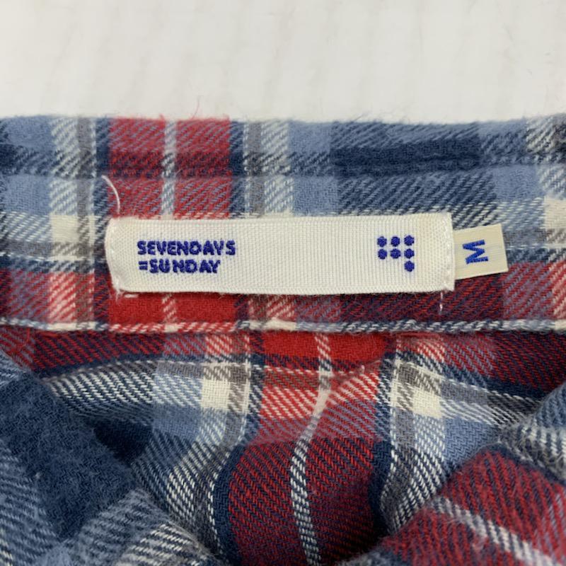 セブンデイズサンデイ SEVENDAYS=SUNDAY シャツ、ブラウス 長袖 チェックシャツ 長袖 M チェック マルチカラー / マルチカラー / レディース USED 古着 中古 10032406