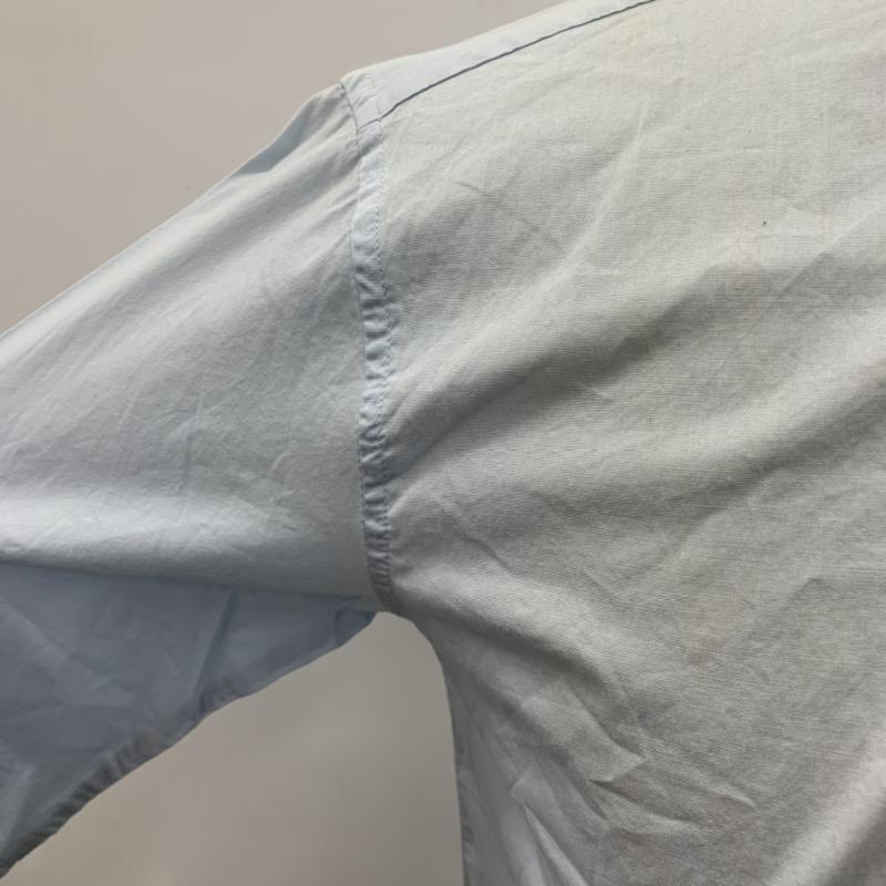 ブラウニー BROWNY シャツ、ブラウス 長袖 S 無地 水色 / ライトブルー / メンズ USED 古着 中古 10032413