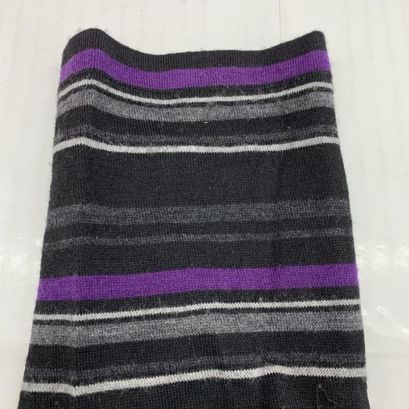 バーバリーブラックレーベル BURBERRY BLACK LABEL カットソー 長袖 Vネック ボーダー 2 ボーダー柄 黒 / ブラック / メンズ USED 古着 中古 10032472