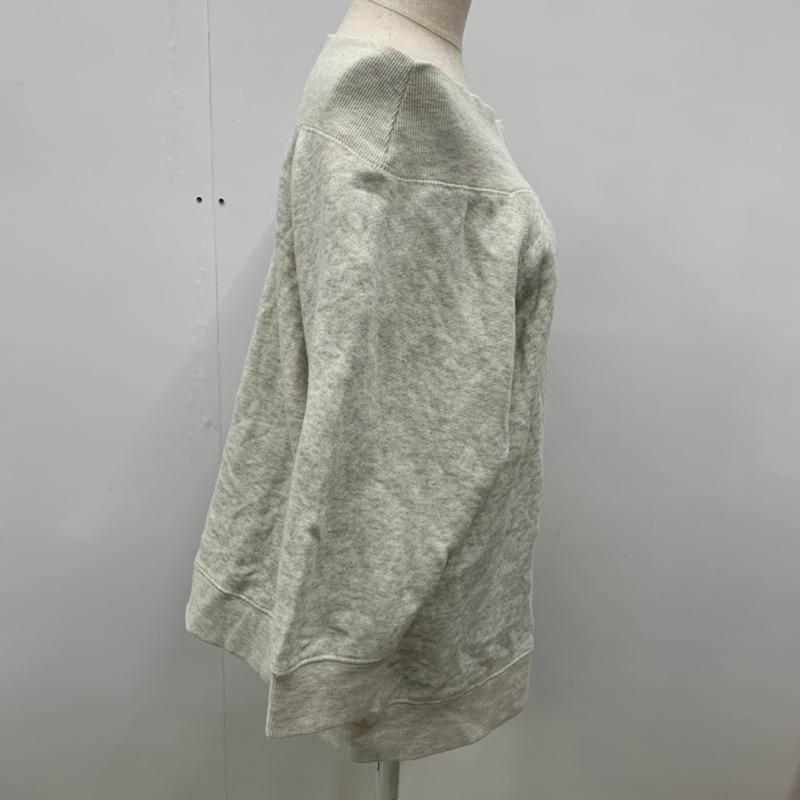 ニコアンド nico and トレーナー 七分袖 L 無地 灰 / グレー / レディース USED 古着 中古 10032489