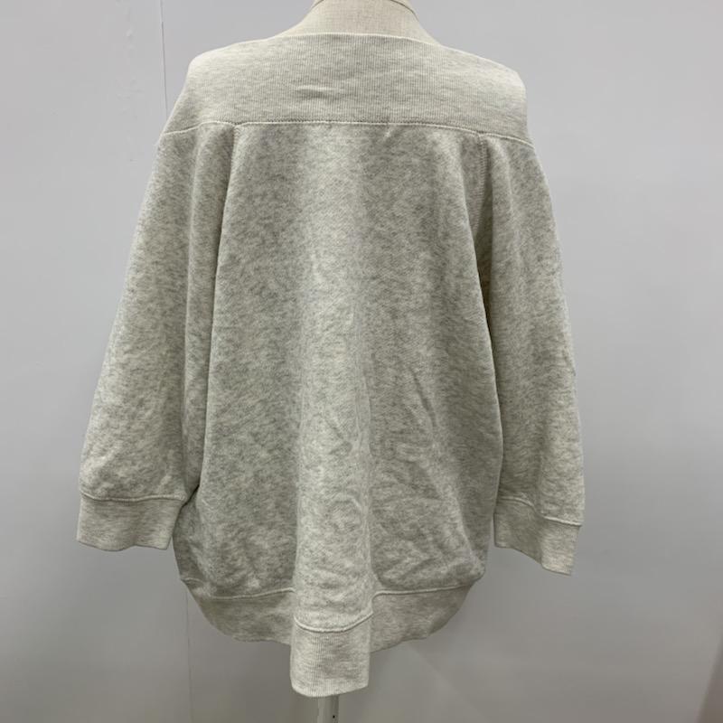 ニコアンド nico and トレーナー 七分袖 L 無地 灰 / グレー / レディース USED 古着 中古 10032489