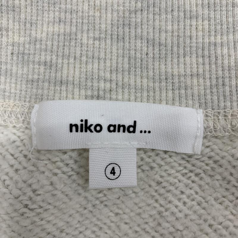 ニコアンド nico and トレーナー 七分袖 L 無地 灰 / グレー / レディース USED 古着 中古 10032489