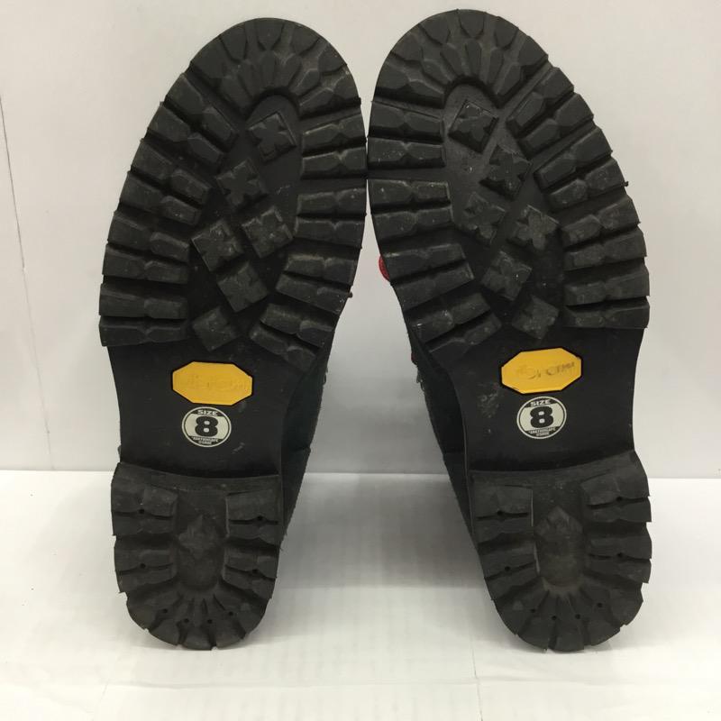 ベイプ BAPE ブーツ 一般 スエード生地 無地 SIZE:8 箱有 US:8 無地 X ワンポイント 灰 / グレー / X 赤 / レッド / メンズ USED 古着 中古 10032513