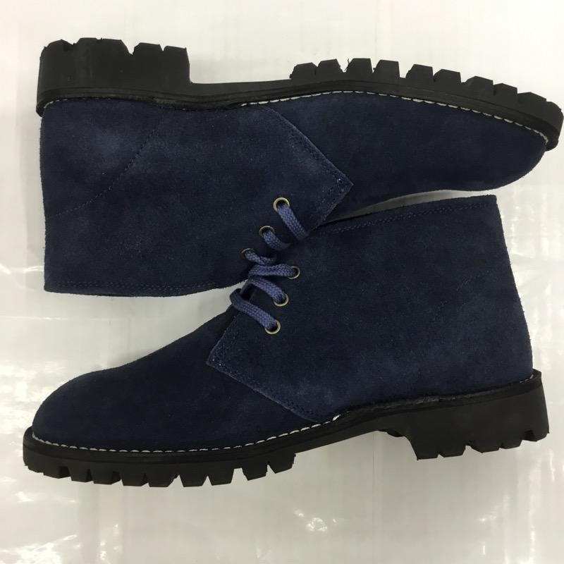 ベイプ BAPE ブーツ 一般 BAPE SUEDE BOOTS 1860-191-003 SIZE:8 箱有 US:8 無地 紺 / ネイビー / メンズ USED 古着 中古 10032514