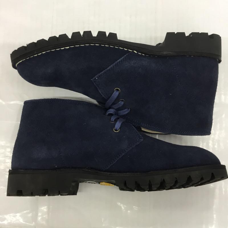 ベイプ BAPE ブーツ 一般 BAPE SUEDE BOOTS 1860-191-003 SIZE:8 箱有 US:8 無地 紺 / ネイビー / メンズ USED 古着 中古 10032514