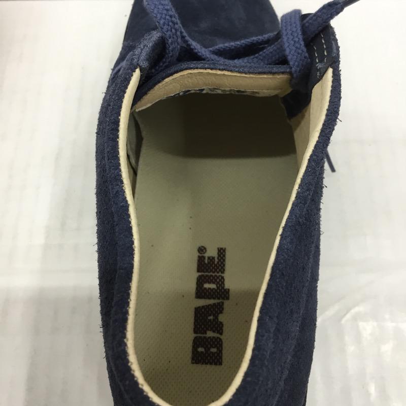 ベイプ BAPE ブーツ 一般 BAPE SUEDE BOOTS 1860-191-003 SIZE:8 箱有 US:8 無地 紺 / ネイビー / メンズ USED 古着 中古 10032514