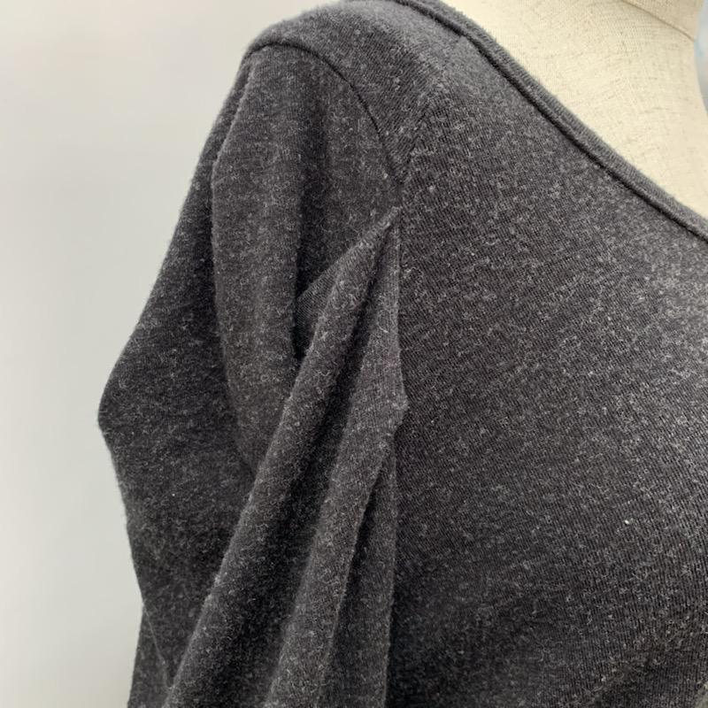 ケービーエフ KBF カットソー 長袖 無地 無地 ダークグレー / ダークグレー /  レディース USED 古着 中古 10032531