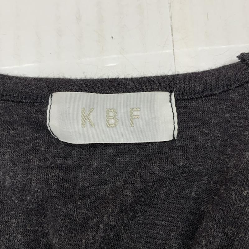 ケービーエフ KBF カットソー 長袖 無地 無地 ダークグレー / ダークグレー /  レディース USED 古着 中古 10032531