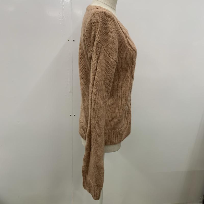 ダズリン dazzlin ニット、セーター 長袖 無地 ケーブル編み FREE 無地 桃 / ピンク / レディース USED 古着 中古 10032534