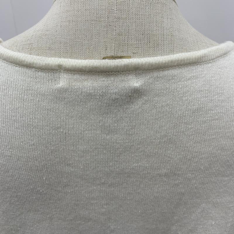 エージーバイアクアガール AGBYAQUAGIRL カットソー 七分袖 無地 切り替え 無地 白 / ホワイト / X 黒 / ブラック /  レディース USED 古着 中古 10032546