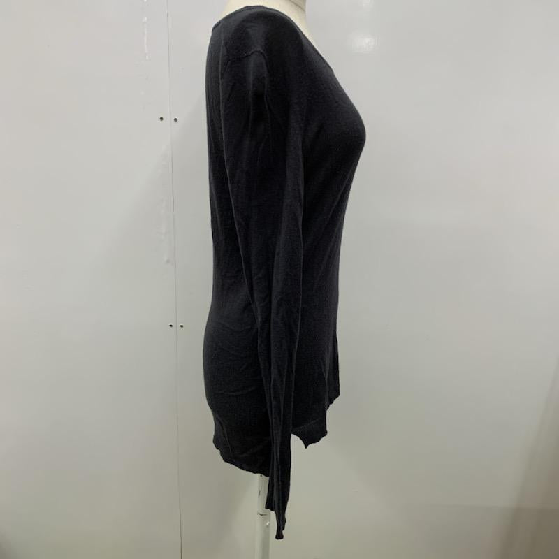 グリーンレーベルリラクシング green label relaxing ニット、セーター 長袖 無地 無地 ダークグレー / ダークグレー / レディース USED 古着 中古 10032549