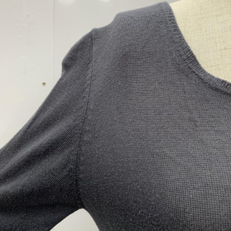 グリーンレーベルリラクシング green label relaxing ニット、セーター 長袖 無地 無地 ダークグレー / ダークグレー / レディース USED 古着 中古 10032549