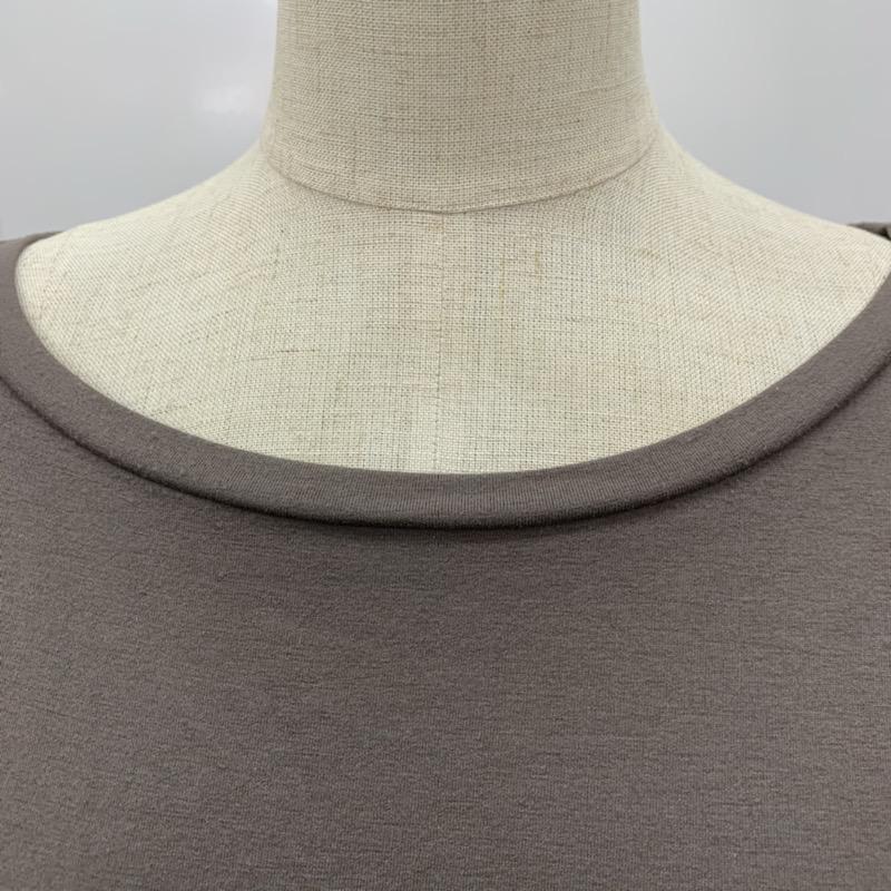 レイビームス Ray BEAMS カットソー 長袖 無地 バイカラー 無地 茶 / ブラウン / X マゼンタ / マゼンタ /  レディース USED 古着 中古 10032553