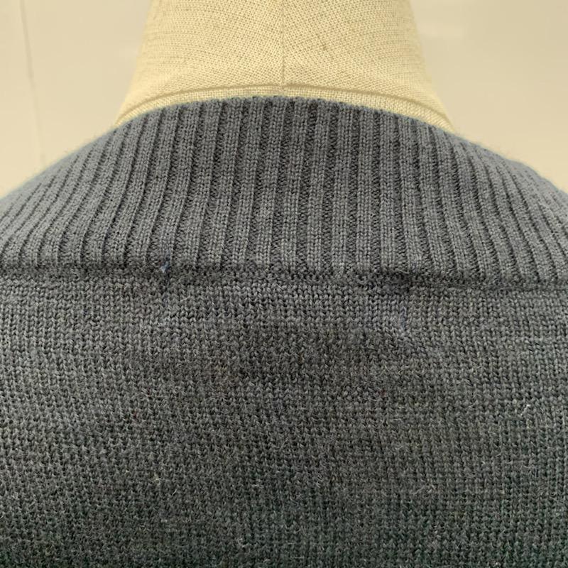 ジーナシス JEANASIS チュニック 長袖 無地 Vネック FREE 無地 灰 / グレー / X 紺 / ネイビー / レディース USED 古着 中古 10032554