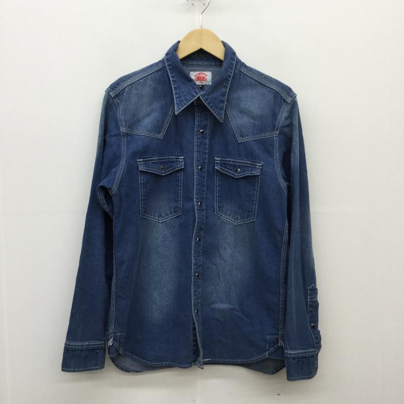 ラウンドハウス ROUND HOUSE シャツ、ブラウス 長袖 M 青 / ブルー / メンズ USED 古着 中古 10032638