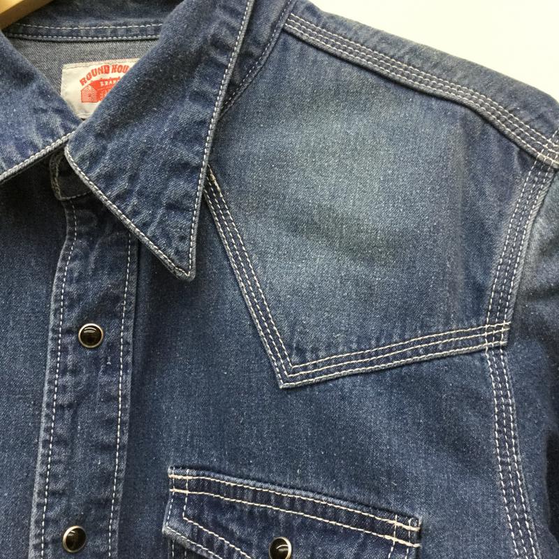 ラウンドハウス ROUND HOUSE シャツ、ブラウス 長袖 M 青 / ブルー / メンズ USED 古着 中古 10032638
