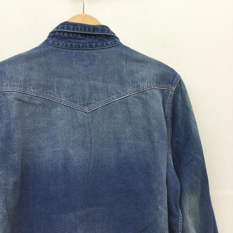 ラウンドハウス ROUND HOUSE シャツ、ブラウス 長袖 M 青 / ブルー / メンズ USED 古着 中古 10032638