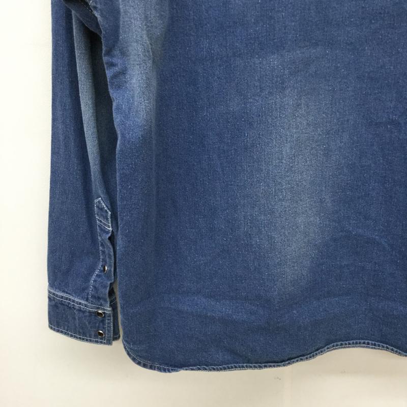 ラウンドハウス ROUND HOUSE シャツ、ブラウス 長袖 M 青 / ブルー / メンズ USED 古着 中古 10032638