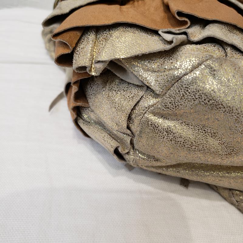 メイシ MEISSI ショルダーバッグ ショルダーバッグ 無地 茶 / ブラウン / X 金 / ゴールド / レディース USED 古着 中古 10032789