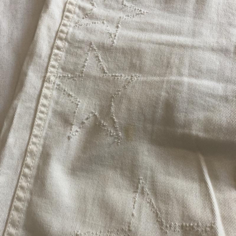 ステラマッカートニー STELLA McCARTNEY パンツ デニム、ジーンズ スキニー ストレッチパンツ スター 星 無地 X 総柄 X 刺繍 X 星 白 / ホワイト / レディース USED 古着 中古 10032846