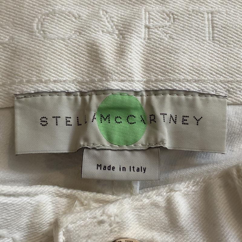 ステラマッカートニー STELLA McCARTNEY パンツ デニム、ジーンズ スキニー ストレッチパンツ スター 星 無地 X 総柄 X 刺繍 X 星 白 / ホワイト / レディース USED 古着 中古 10032846