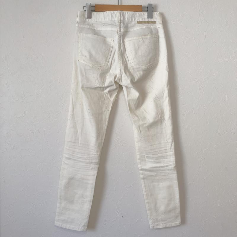 ステラマッカートニー STELLA McCARTNEY パンツ デニム、ジーンズ スキニー ストレッチパンツ スター 星 無地 X 総柄 X 刺繍 X 星 白 / ホワイト / レディース USED 古着 中古 10032846