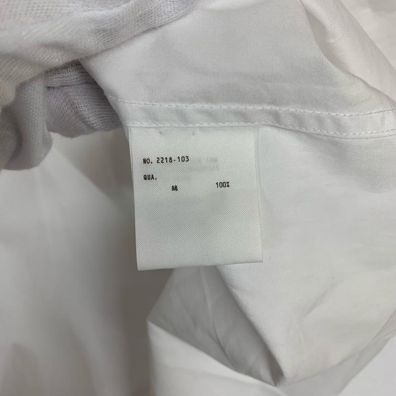 ラッドミュージシャン LAD MUSICIAN シャツ、ブラウス 長袖 アシンメトリー アシメ シャツ 2218-103 44 無地 白 / ホワイト / メンズ USED 古着 中古 10032901