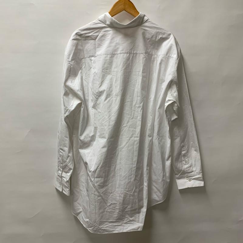 ラッドミュージシャン LAD MUSICIAN シャツ、ブラウス 長袖 アシンメトリー アシメ シャツ 2218-103 44 無地 白 / ホワイト / メンズ USED 古着 中古 10032901