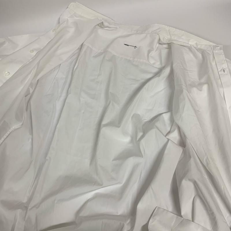 ラッドミュージシャン LAD MUSICIAN シャツ、ブラウス 長袖 アシンメトリー アシメ シャツ 2218-103 44 無地 白 / ホワイト / メンズ USED 古着 中古 10032901