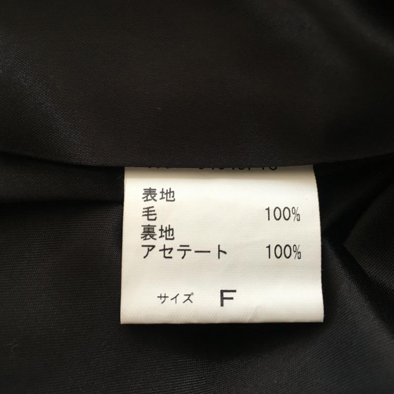 アサンスール Ascenseur コート コート一般 FREE 総柄 白 / ホワイト / X 黒 / ブラック / レディース USED 古着 中古 10032930