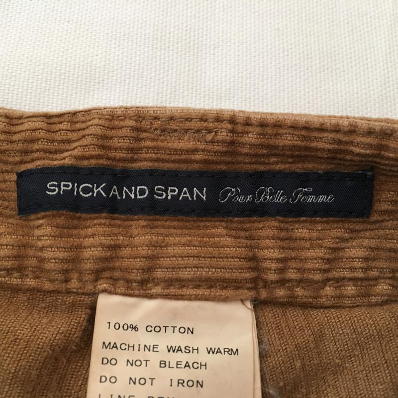 スピック&スパン Spick & Span パンツ ショートパンツ コーデュロイ 36 無地 茶 / ブラウン / レディース USED 古着 中古 10032935