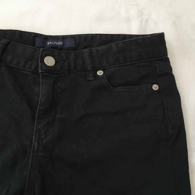 マカフィー MACPHEE パンツ チノパン 36 無地 黒 / ブラック / レディース USED 古着 中古 10032969