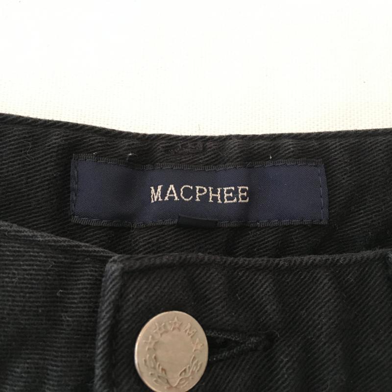 マカフィー MACPHEE パンツ チノパン 36 無地 黒 / ブラック / レディース USED 古着 中古 10032969