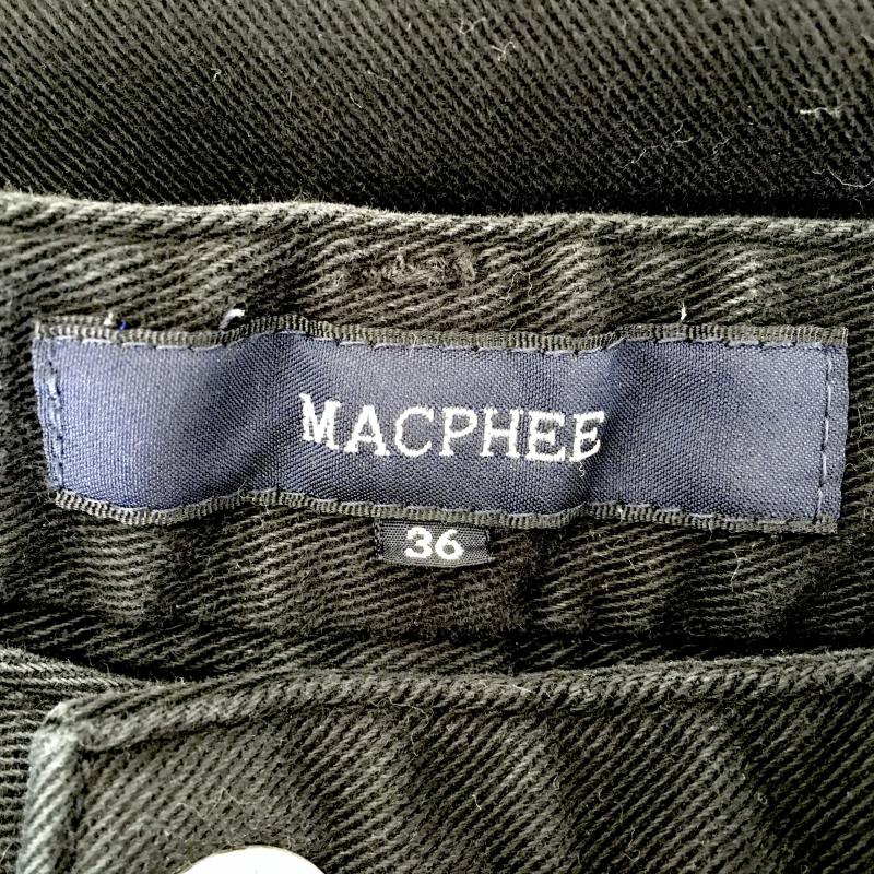 マカフィー MACPHEE パンツ チノパン 36 無地 黒 / ブラック / レディース USED 古着 中古 10032969