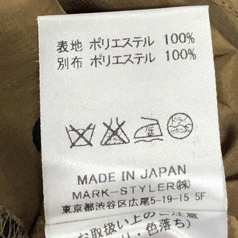 ボルニー BORNY チュニック 長袖 S ドット ベージュ / ベージュ / X 黒 / ブラック / レディース USED 古着 中古 10033015
