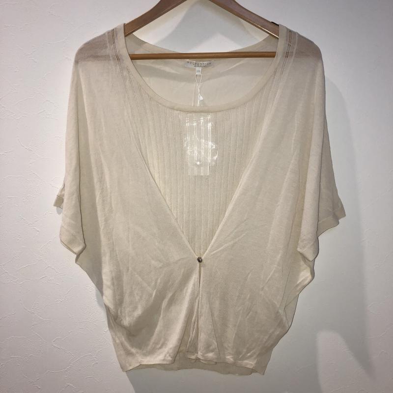 プロポーションボディドレッシング PROPORTION BODY DRESSING ニット、セーター 半袖 FREE 無地 ベージュ / ベージュ / レディース USED 古着 中古 10033056