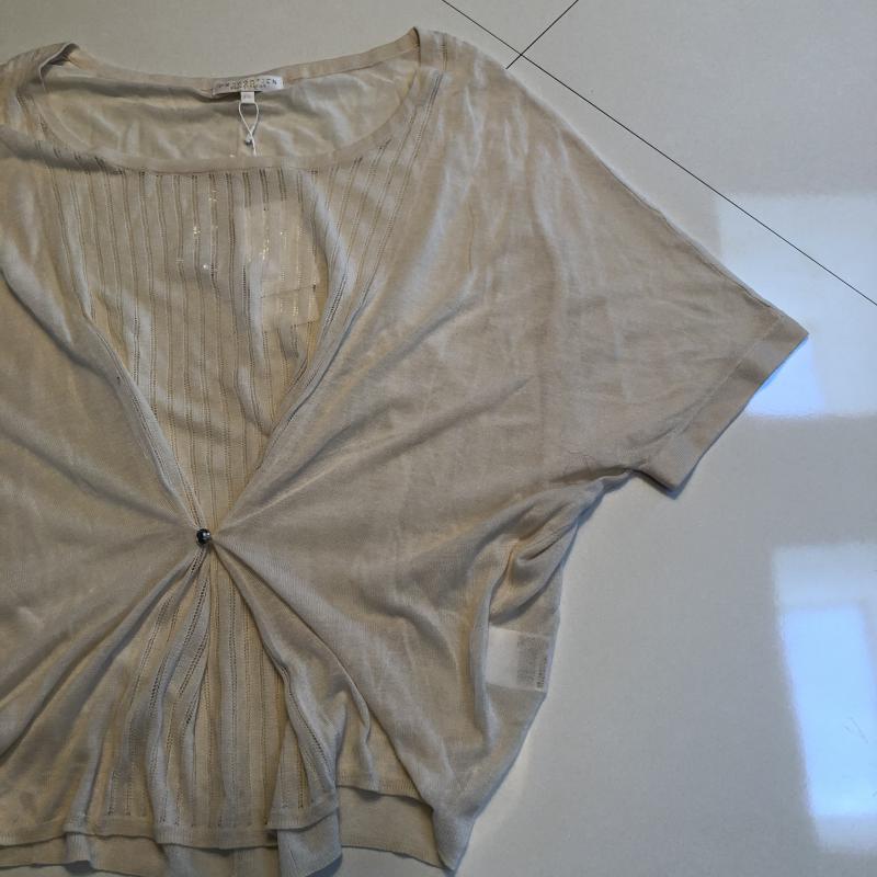 プロポーションボディドレッシング PROPORTION BODY DRESSING ニット、セーター 半袖 FREE 無地 ベージュ / ベージュ / レディース USED 古着 中古 10033056