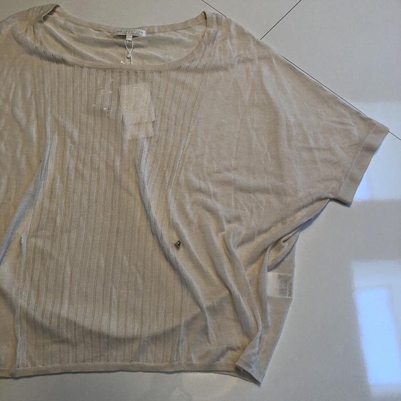プロポーションボディドレッシング PROPORTION BODY DRESSING ニット、セーター 半袖 FREE 無地 ベージュ / ベージュ / レディース USED 古着 中古 10033056
