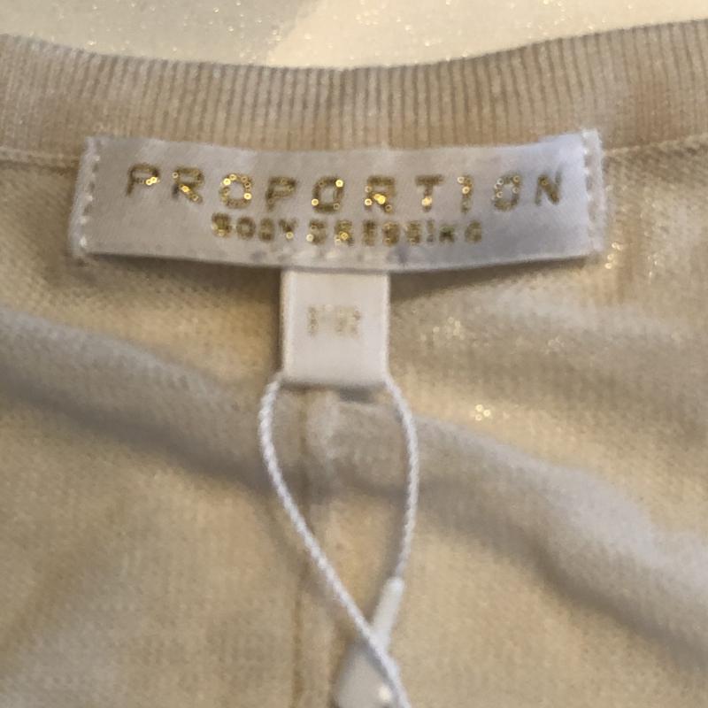 プロポーションボディドレッシング PROPORTION BODY DRESSING ニット、セーター 半袖 FREE 無地 ベージュ / ベージュ / レディース USED 古着 中古 10033056