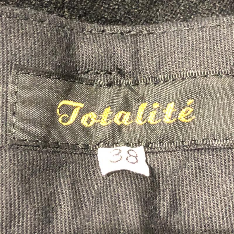 ラトータリテ La TOTALITE パンツ スラックス 38 無地 黒 / ブラック / レディース USED 古着 中古 10033065
