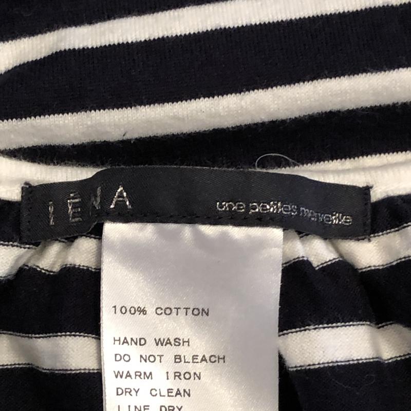 イエナ IENA チュニック 半袖 ボーダー柄 白 / ホワイト / X 紺 / ネイビー / レディース USED 古着 中古 10033071